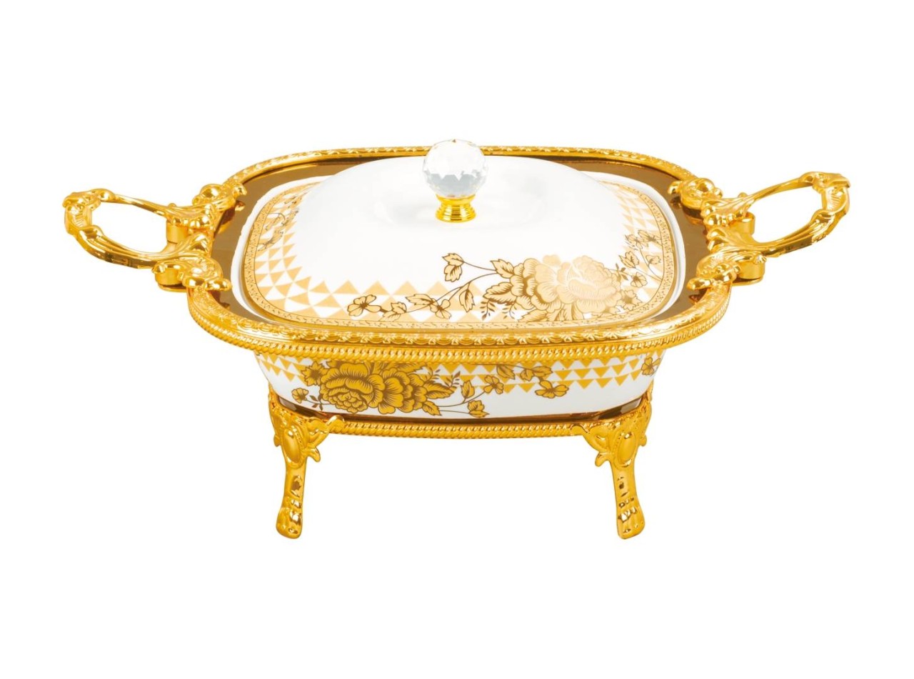 Wadah Saji Persegi Klasik motif Gemini CRM35